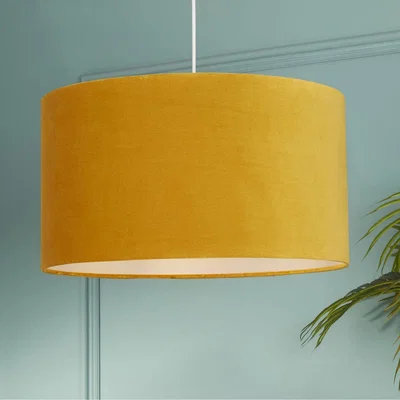 The Range Tyrell Large Ochre Velvet Shade - Ochre