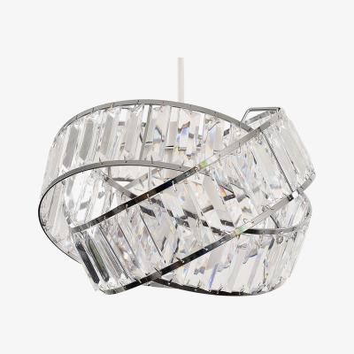 The Range Hudson Silver Ceiling Pendant Shade Clear - Silver