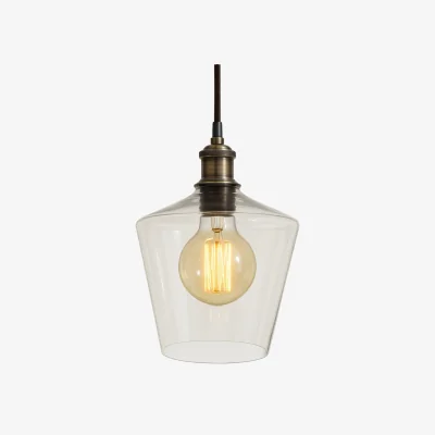 The Range CGC ELLA Clear Glass Cylinder Lampshade - Clear
