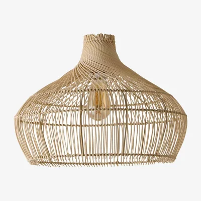 The Range Anais Natural Rattan Wicker Easy Fit Ceiling Lamp Shade / Yes - Natural / No
