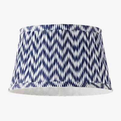 The Range Saffira Small Pleated Chevron Taper Shade - Navy Blue
