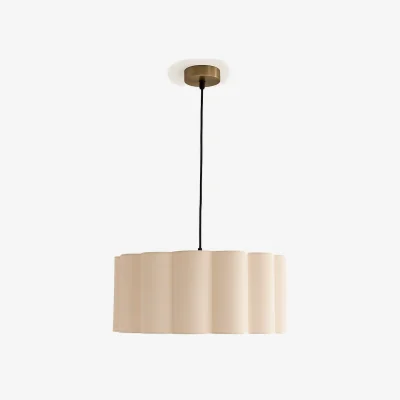 The Range CGC Maria Scalloped Cream Drum Lampshade Large 48cm - Cream