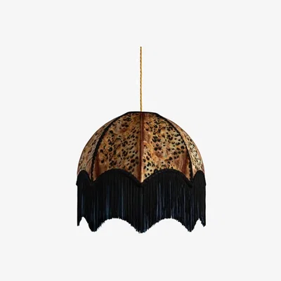 Rockett St George Savannah Velvet Lamp Shade - Large - White Lining