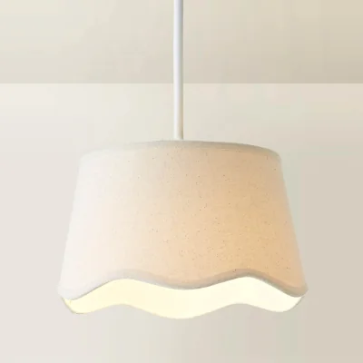 The Range Mabel Small Scallop Edge Linen Lamp Shade - Natural / 0.18kg