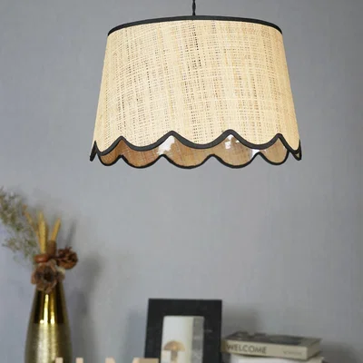 The Range Tilda Scallop Shade - Natural and Black