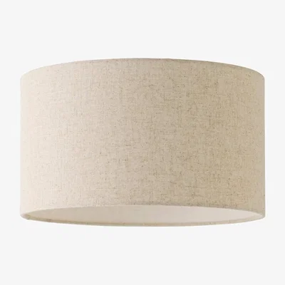 The Range Reni Full Fabric Linen Easy Fit Pendant Drum Lamp Shade - Squat / Yes - Linen / 35cm / 20cm / 350g / No