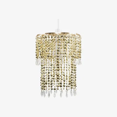 The Range Modern Decorative Gold Jewel Acrylic Bead Ceiling Pendant Light Shade - Gold