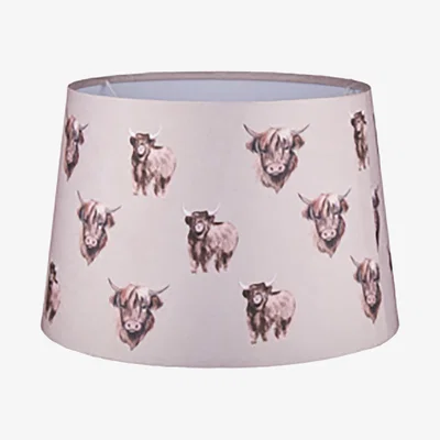 The Range Highland Cow Tapered Shade - Brown