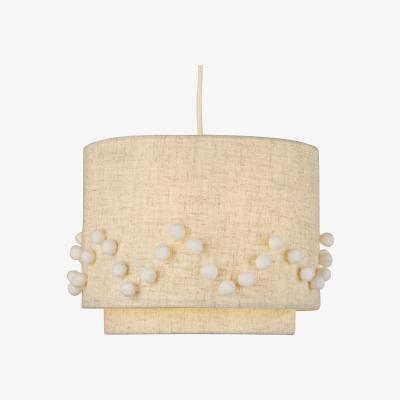 The Range Cream Pom-Pom Pendant Shade - Cream