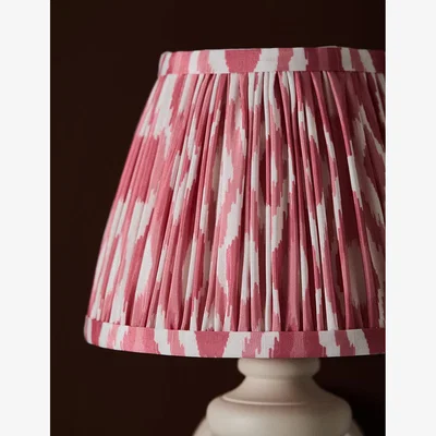 Rose & Grey Ida Ikat Print Shade in Coral Pink - Small
