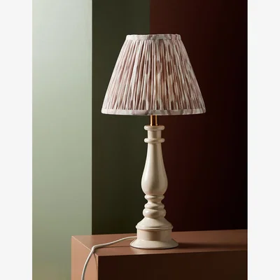 Rose & Grey Ida Ikat Print Shade in Natural - Medium