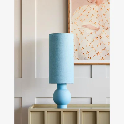 Rose & Grey HKliving Ice Blue Linen Lamp Shade