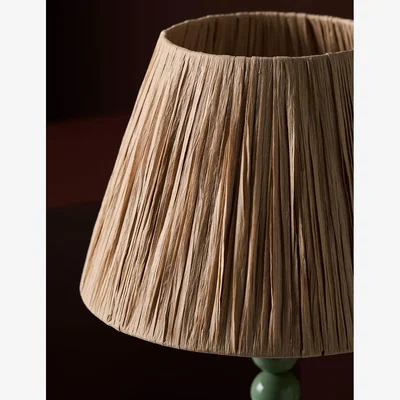 Rose & Grey Winder Raffia Tapered Shade - Medium