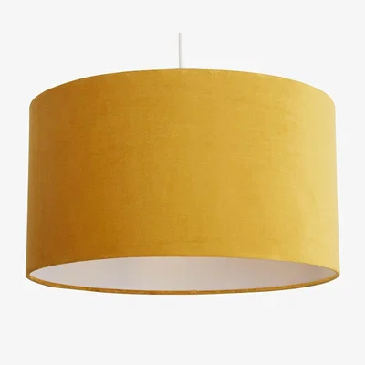 Sofa.com Large Lamp Shade in Amber Velvet