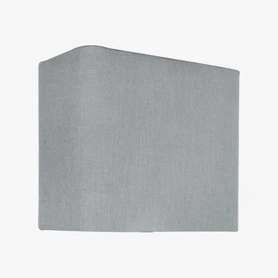Teddy Beau Deco Home Duck Egg Linen 12 Inch Rectangular Shade (Dual Fitting)
