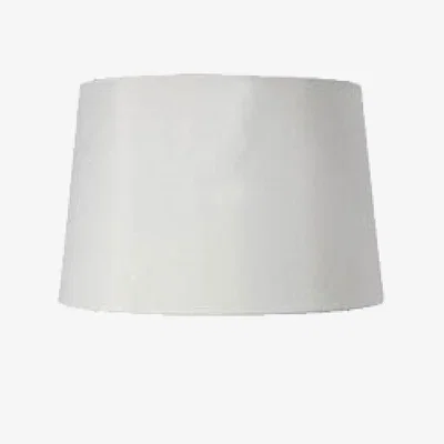 Teddy Beau Deco Home White Faux Silk Drum Lamp Shade