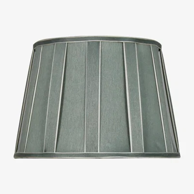 Teddy Beau Deco Home 15in Pleated Drum Shade Duck Egg - Dual Fitting