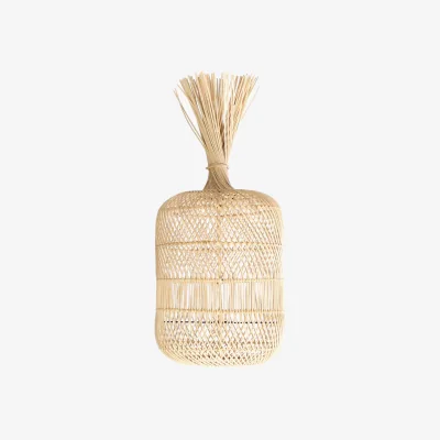 Westwing Hand-Woven Rattan Floor Lamp Lampshade Dumpling, in various sizes