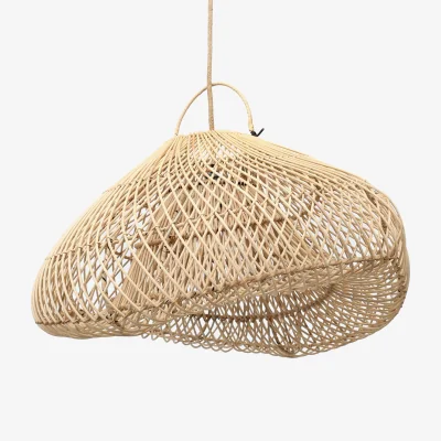 Westwing Hand-Woven Rattan Pendant Light Lampshade Cloud