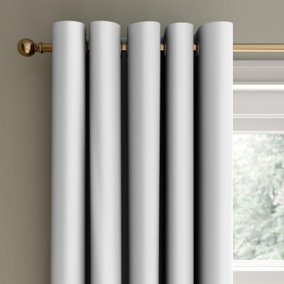 Dunelm Hamilton White Blackout Eyelet Curtains White