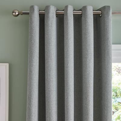 Dunelm Bondi Mineral Eyelet Curtains Grey