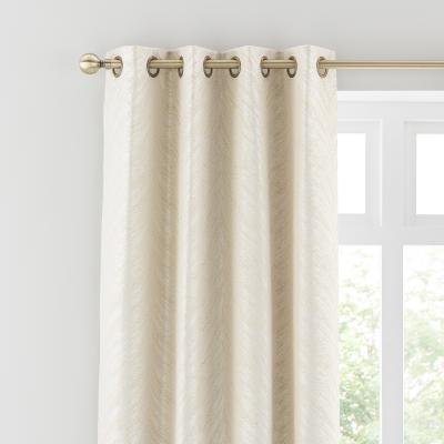 Dunelm Flame Eyelet Curtains Natural Natural