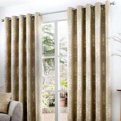 Dunelm Curtina Elmwood Stone Eyelet Curtains Stone (Grey)