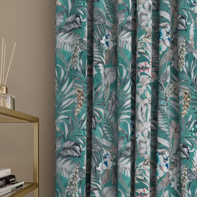 Dunelm Kew Made to Measure Curtains Kew Teal