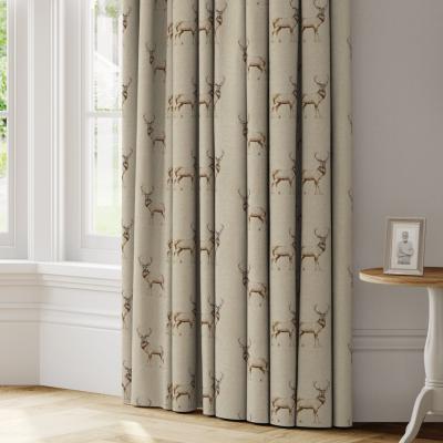 Dunelm Spey Deers Made to Measure Curtains natural