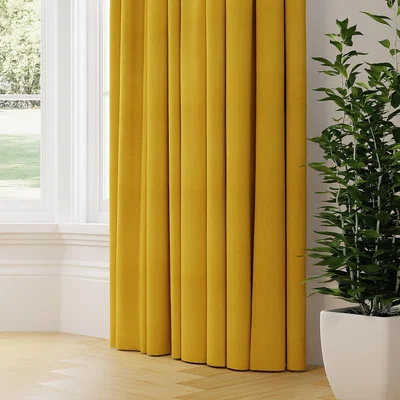 Dunelm Lunar Made to Measure Curtains yellow