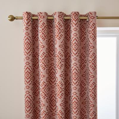 Dunelm Azira Butterscotch Blackout Eyelet Curtains Butterscotch (Orange)