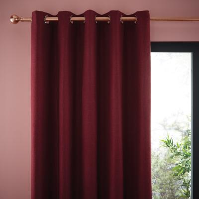 Dunelm Jennings Merlot Eyelet Curtains Red