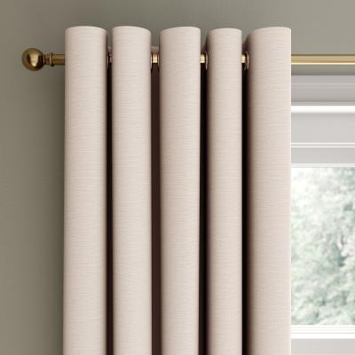 Dunelm Bamboo Mix Mushroom Eyelet Curtains Beige