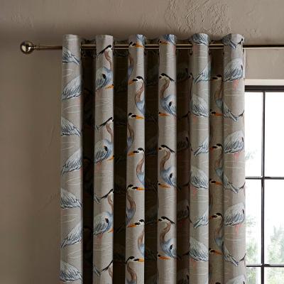Dunelm Heron Natural Eyelet Curtains Natural