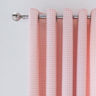 Dunelm Country Patchwork Pink Eyelet Curtains Pink