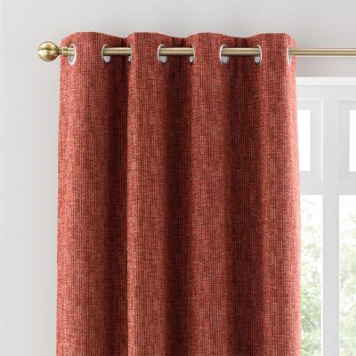 Dunelm Lincoln Thermal Eyelet Curtain Terracotta Terracotta