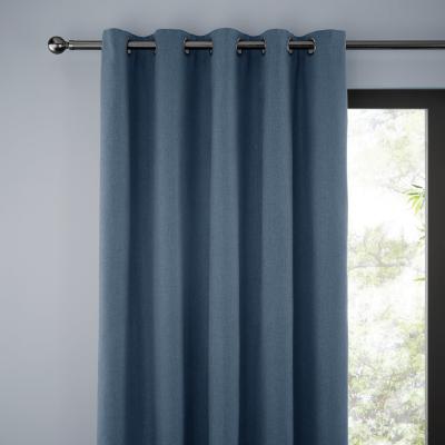Dunelm Jennings Ashley Blue Thermal Eyelet Curtains Blue