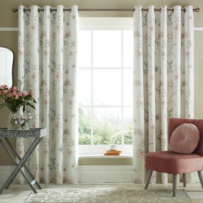 Dunelm Holly Willoughby Samira Summer Eyelet Curtains MultiColoured