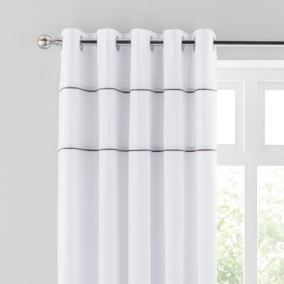 Dunelm Ryleigh White Blackout Eyelet Curtains White