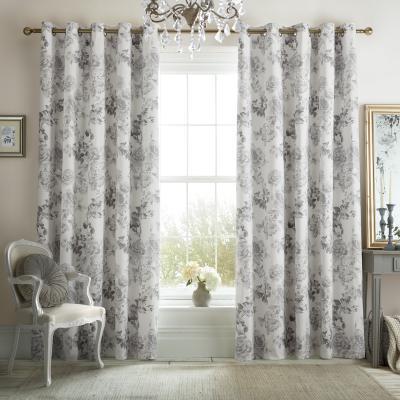 Dunelm Holly Willoughby Tamsin Grey Eyelet Curtains Grey