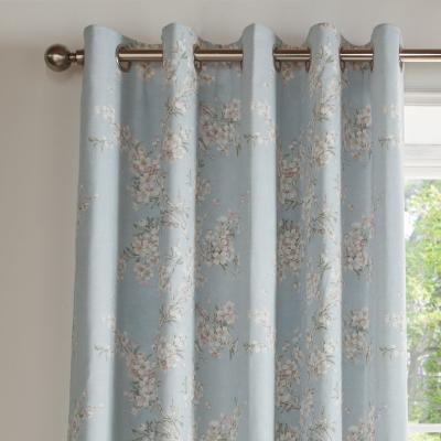 Dunelm Holly Willoughby Loulia Blue Eyelet Curtains Blue