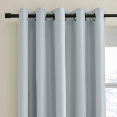 Dunelm Berlin Ashley Blue Blackout Eyelet Curtains Ashley Blue