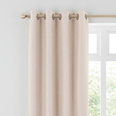 Dunelm Boucle Natural Eyelet Curtains Cream