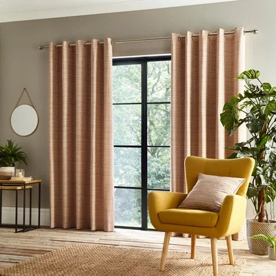 Dunelm Retreat Rust Eyelet Curtains Brown