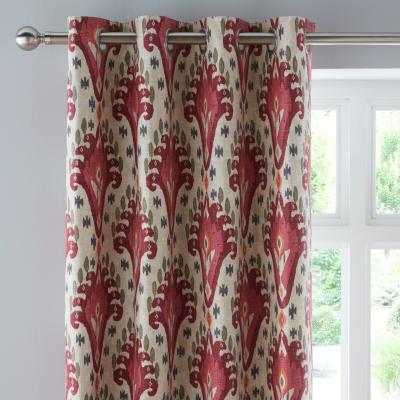 Dunelm Jaipur Eyelet Curtains Pink Pink
