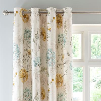 Dunelm Country Meadow Duckegg Eyelet Curtains Duck Egg (Blue)