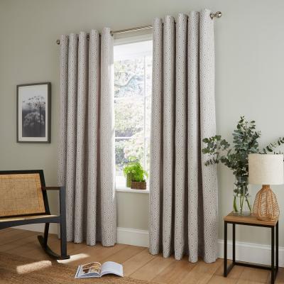 Dunelm Colvin Chateau Grey Eyelet Curtains Chateau Grey