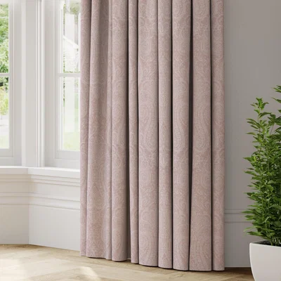 Dunelm Giselle Made to Measure Curtains Giselle Printed Dusky Rose