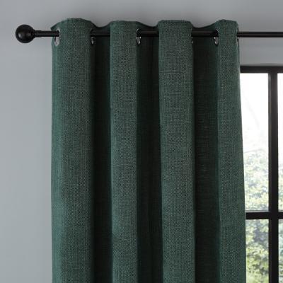 Dunelm Wynter Jade Thermal Eyelet Curtains Green