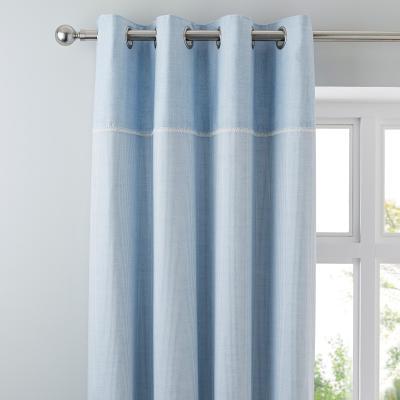Dunelm Millie Blue Thermal Eyelet Curtains Blue